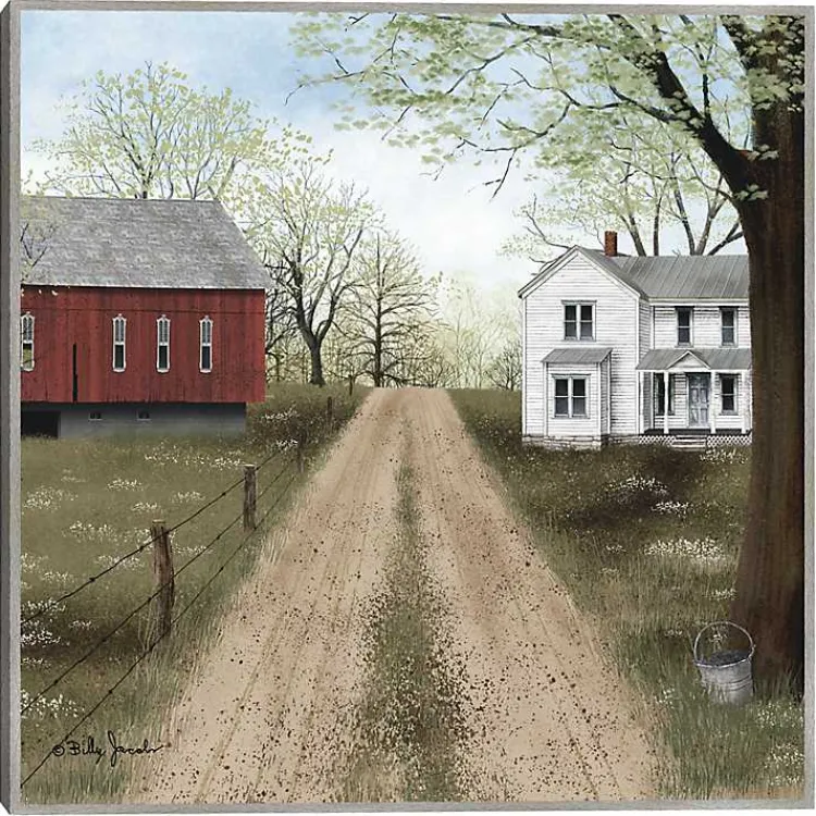 Kirklands Home Warm Spring Day Framed Canvas Art Print Green Best