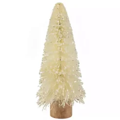 Christmas Decorations>Kirklands Home Warm White Glitter Bottle Tree Stump Base