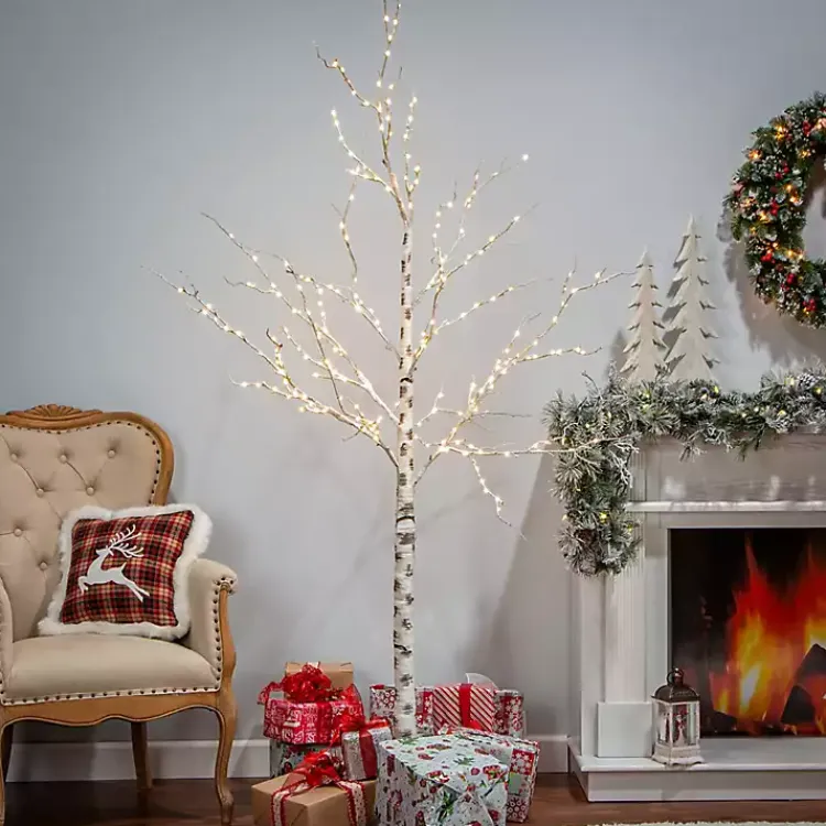 Christmas Trees>Kirklands Home Warm White Pre-Lit Birch Tree