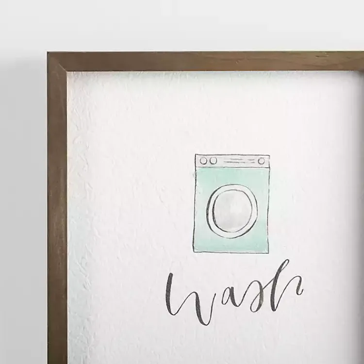Kirklands Home Wash Dry Fold Wall Plaques, Set of 4 Clearance