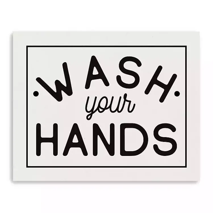 Kirklands Home Wash Your Hands Giclee Canvas Art Print, 20x16 in. Outlet