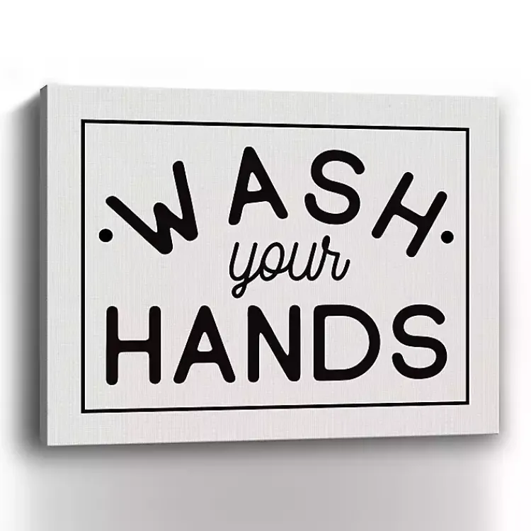 Kirklands Home Wash Your Hands Giclee Canvas Art Print, 20x16 in. Outlet