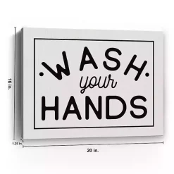 Kirklands Home Wash Your Hands Giclee Canvas Art Print, 20x16 in. Outlet