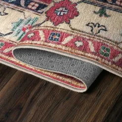 Kirklands Home Washable Shary Coral Area Rug, 5x7 Pink Sale