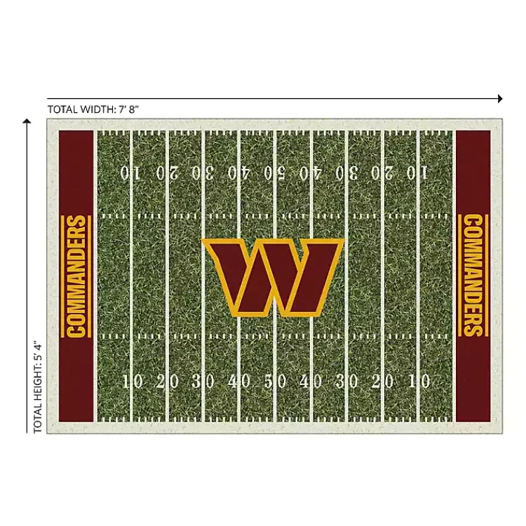 Kirklands Home Washington Commanders Home Field Area Rug, 6x8
