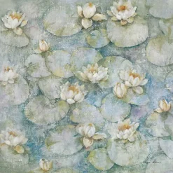 Kirklands Home Water Lilies Framed Canvas Art Print Hot