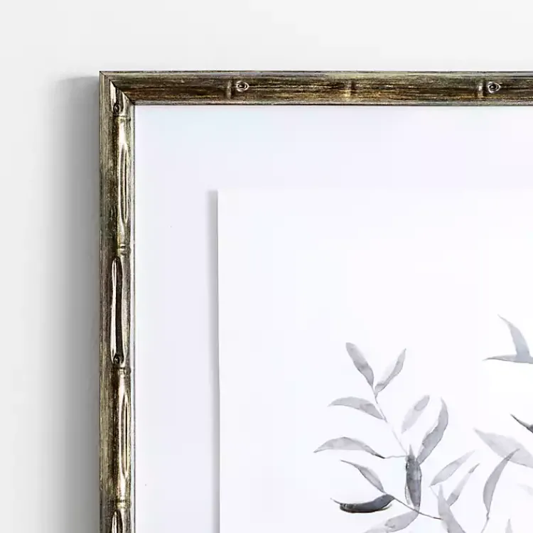 Kirklands Home Watercolor Bamboo Leaves Framed Art Print Outlet