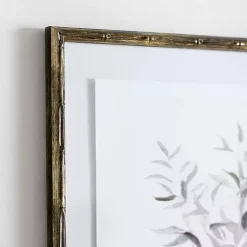 Kirklands Home Watercolor Bamboo Leaves Framed Art Print Outlet