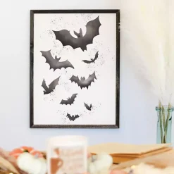 Halloween>Kirklands Home Watercolor Bats Framed Art Print