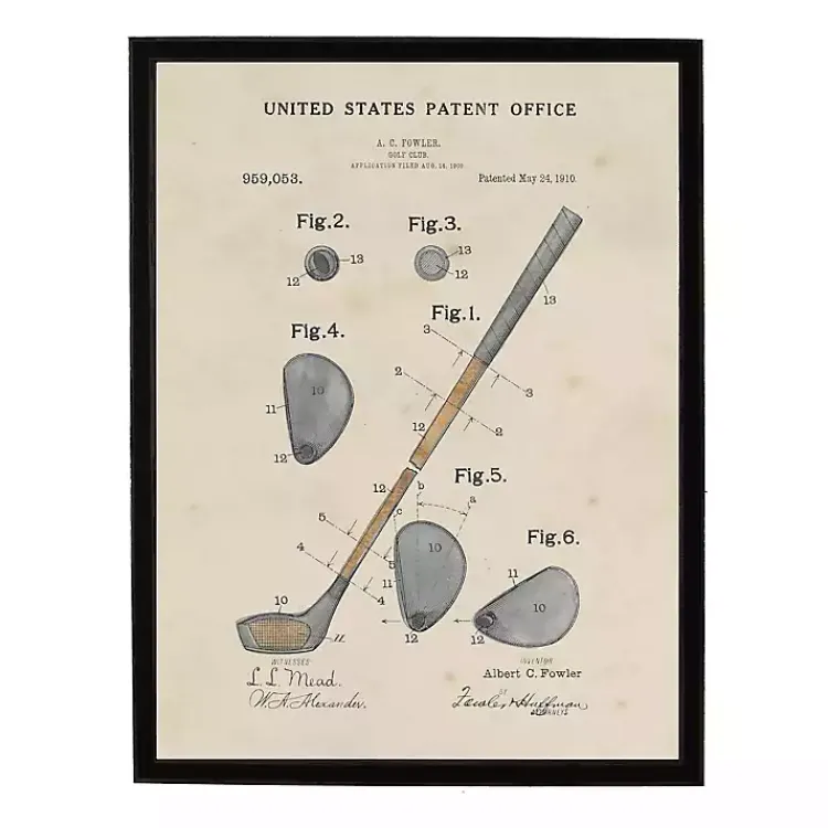 Kirklands Home Watercolor Golf Club Framed Art Print Best