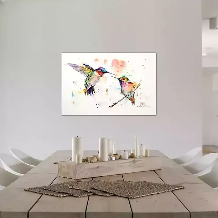 Kirklands Home Watercolor Hummingbird Canvas Art Print, 26x18 in. Best