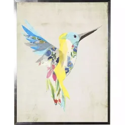 Kirklands Home Watercolor Hummingbird Framed Art Print Multi