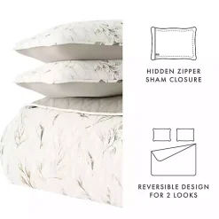 Kirklands Home Watercolor Leaves Reversible 2-pc. Twin Quilt Set Sale