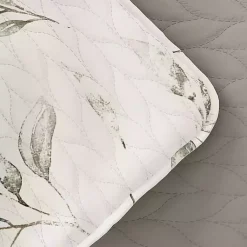 Kirklands Home Watercolor Leaves Reversible 3-pc. King Quilt Set New