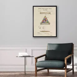 Kirklands Home Watercolor Pool Ball Frame Framed Art Print Tan Online