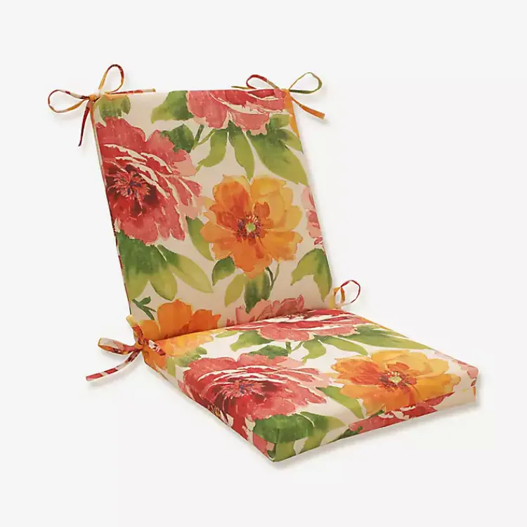 Kirklands Home Watercolor Primrose Outdoor Chair Cushion Hot