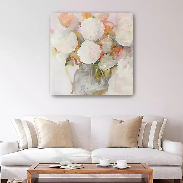 Kirklands Home Watercolor Table Bouquet Canvas Art Print Hot
