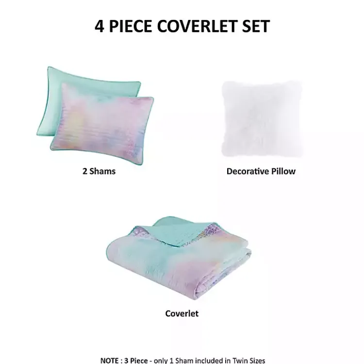 Kirklands Home Watercolor Tie-Dye 3-pc. Twin/Twin XL Quilt Set Sale