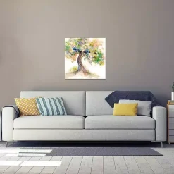 Kirklands Home Watercolor Tree Of Life Canvas Art Print