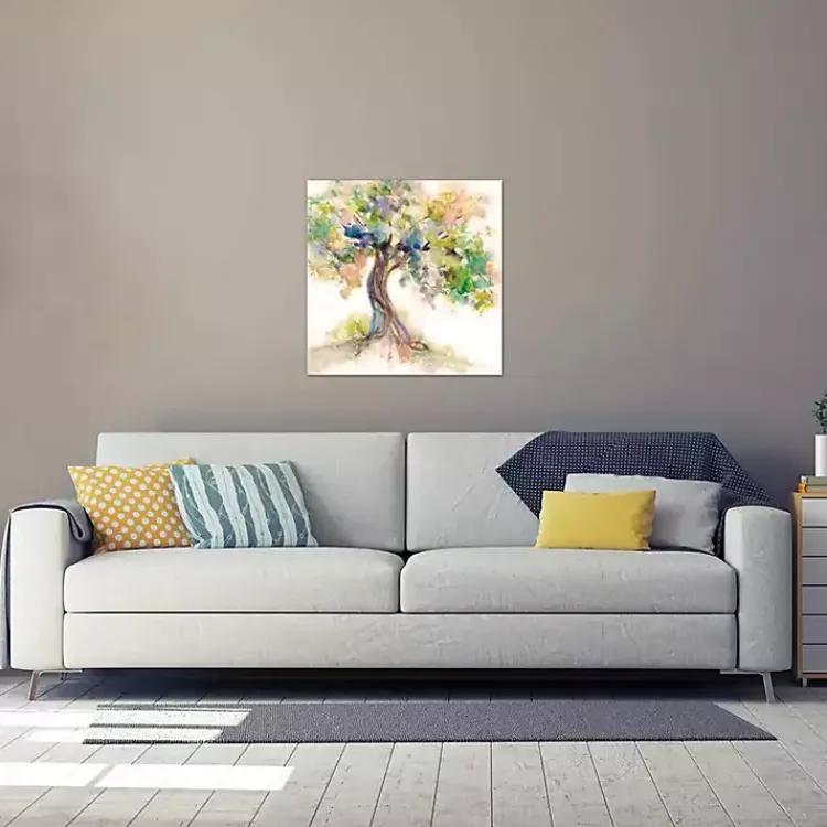 Kirklands Home Watercolor Tree Of Life Canvas Art Print