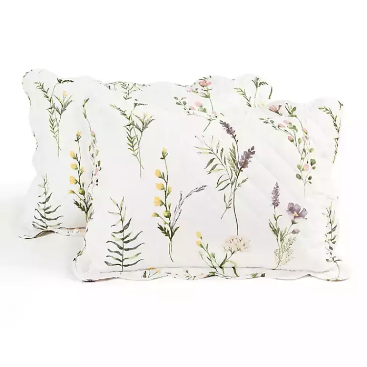 Kirklands Home Watercolor Wildflower 3-pc. Full/Queen Quilt Set