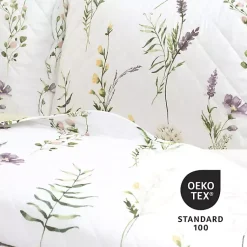 Kirklands Home Watercolor Wildflower 3-pc. Full/Queen Quilt Set