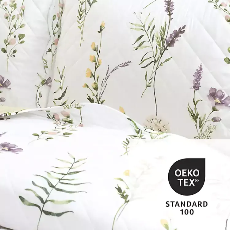 Kirklands Home Watercolor Wildflower 3-pc. Full/Queen Quilt Set