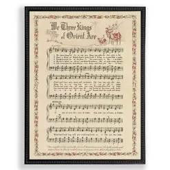 Christmas Art & Wall Decor>Kirklands Home We Three Kings Hymn Wall Plaque