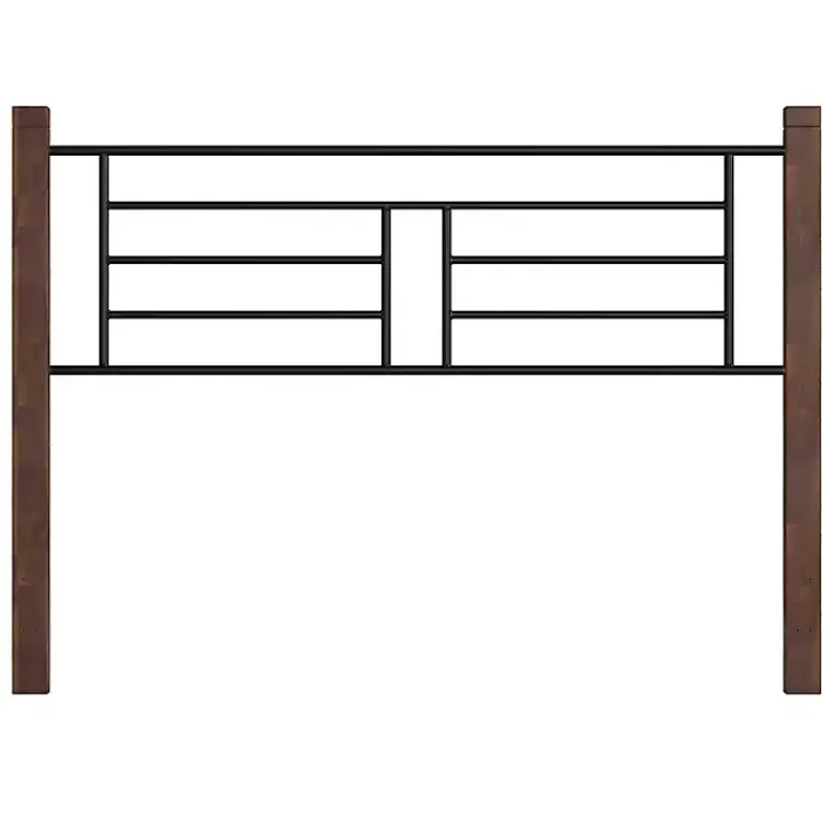 Kirklands Home Weathered Brown Farmhouse Queen Bed Discount