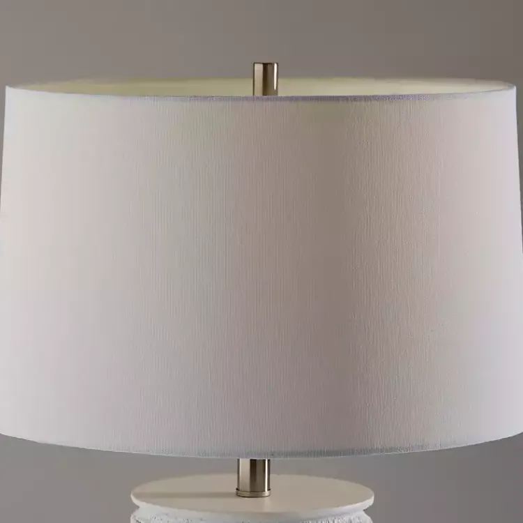 Kirklands Home Weathered Cream Marissa Ribbed Table Lamp Online