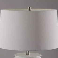 Kirklands Home Weathered Cream Marissa Ribbed Table Lamp Online
