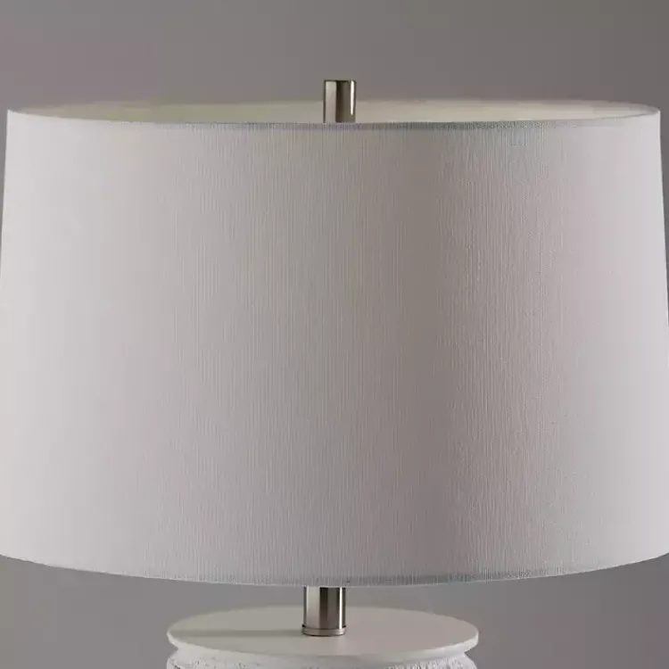 Kirklands Home Weathered Cream Marissa Ribbed Table Lamp Online