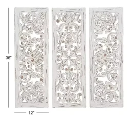 Kirklands Home Weathered Gray Wood Panel Wall Plaques, Set of 3 Online