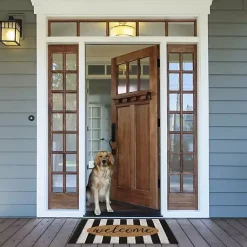 Kirklands Home Welcome Cabana Stripe Coir Doormat Online