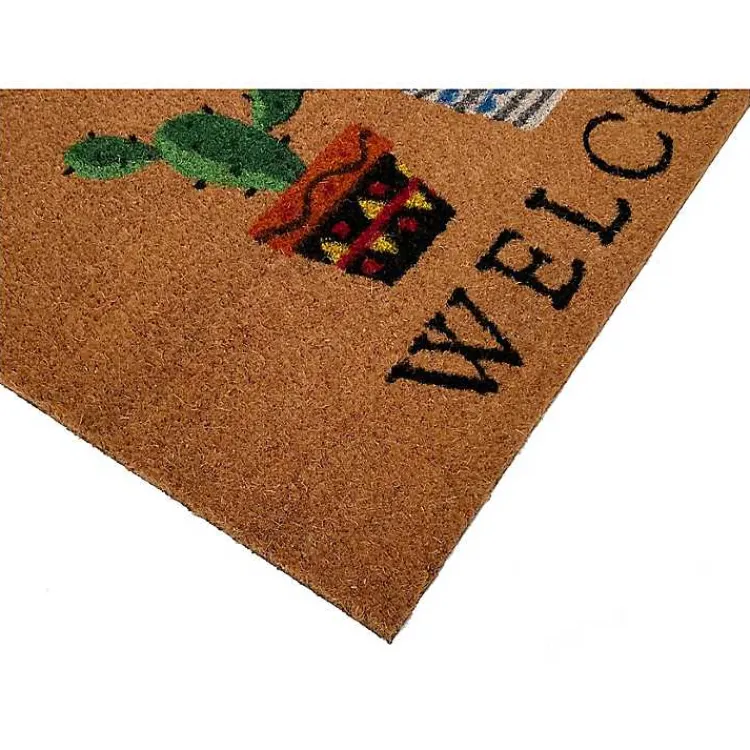 Kirklands Home Welcome Cactus Trio Doormat Clearance