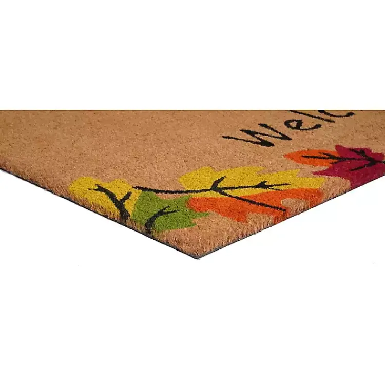 Fall>Kirklands Home Welcome Falling Leaves Doormat, 36x24 in.