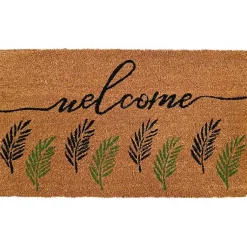 Kirklands Home Welcome Fern Doormat Sale