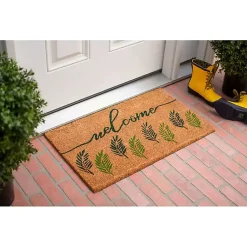 Kirklands Home Welcome Fern Doormat Sale