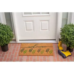 Kirklands Home Welcome Fern Doormat Sale