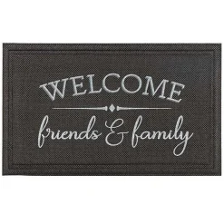 Kirklands Home Welcome Friends and Family Doormat Hot