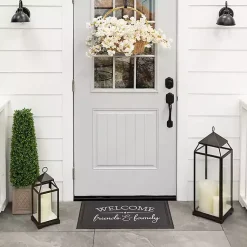 Kirklands Home Welcome Friends and Family Doormat Hot