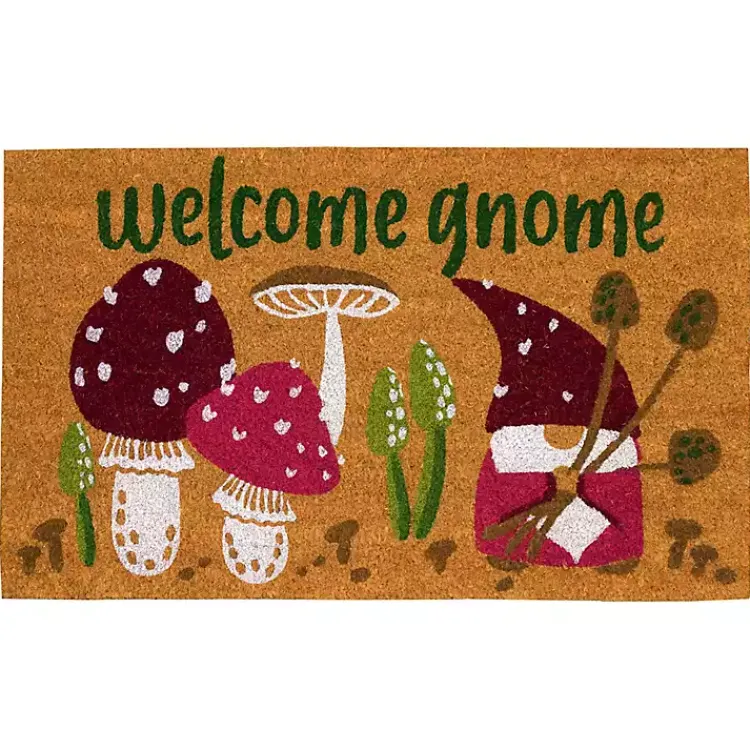 Kirklands Home Welcome Gnome Doormat Tan Discount