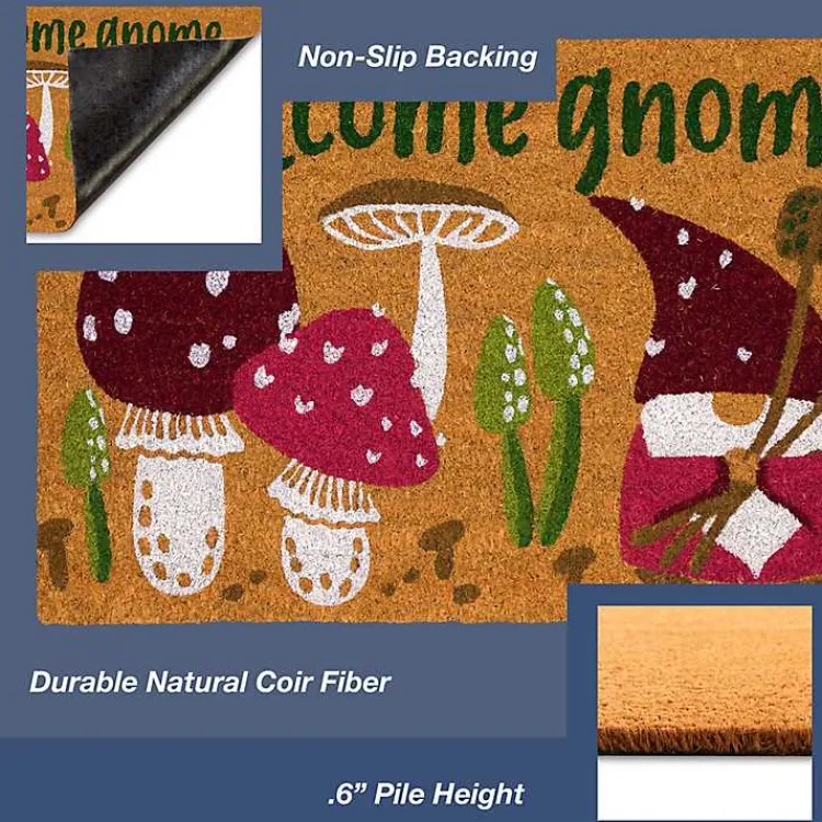 Kirklands Home Welcome Gnome Doormat Tan Discount