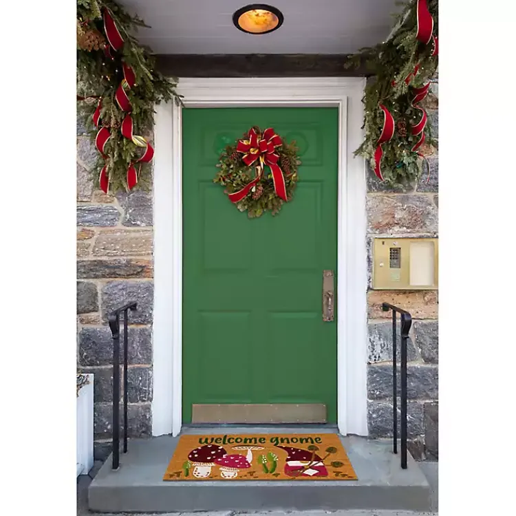 Kirklands Home Welcome Gnome Doormat Tan Discount