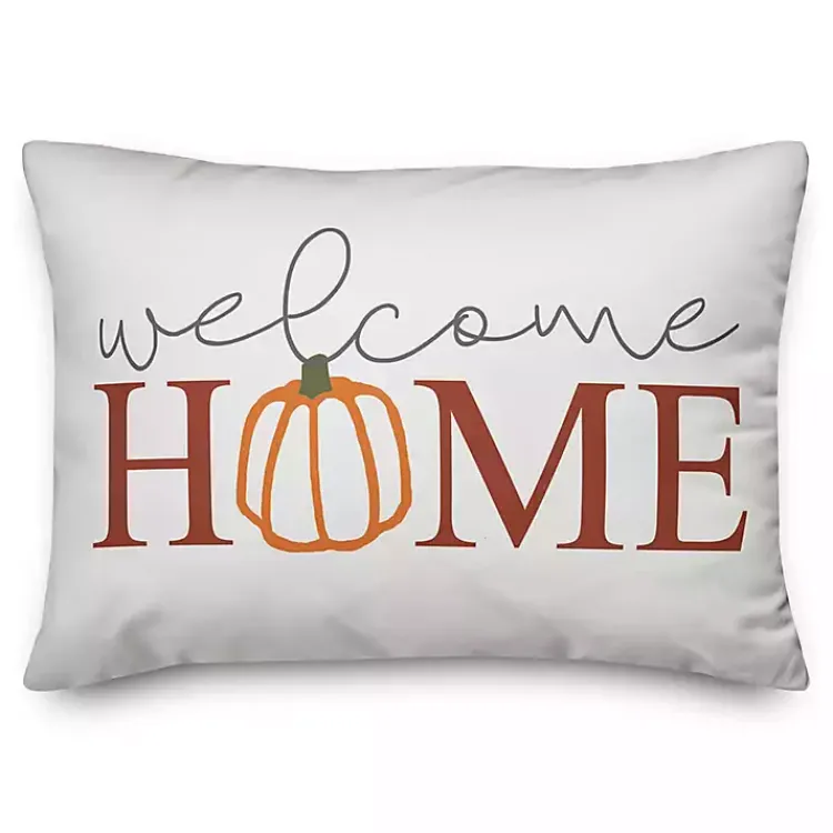 Kirklands Home Welcome Home Double Sided Outdoor Accent Pillow Multi Clearance