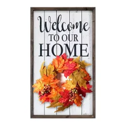 Kirklands Home Welcome Interchangeable Wreath Wall Plaque Outlet