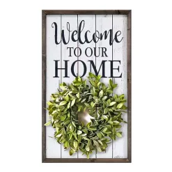 Kirklands Home Welcome Interchangeable Wreath Wall Plaque Outlet