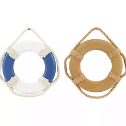 Kirklands Home Welcome Life Ring Wall Plaques, Set of 2 Clearance