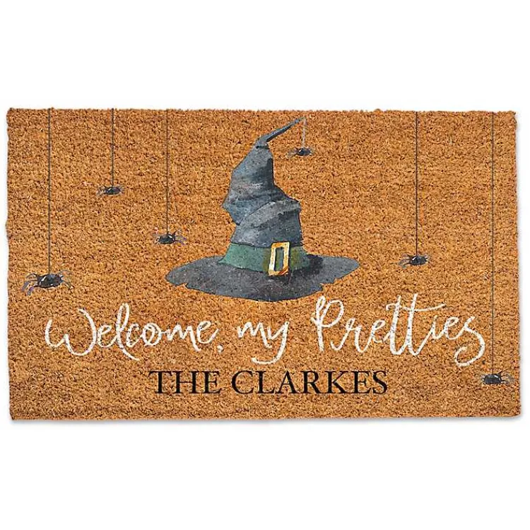 Halloween>Kirklands Home Welcome My Pretties Doormat