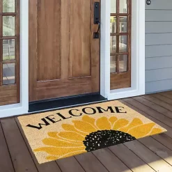 Kirklands Home Welcome Sunflower Doormat Online
